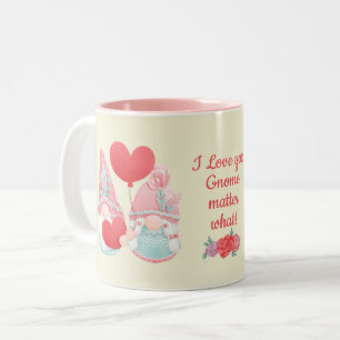 Liebe Sie spielen eine Rolle - Gnome Couple Zweifarbige Tasse