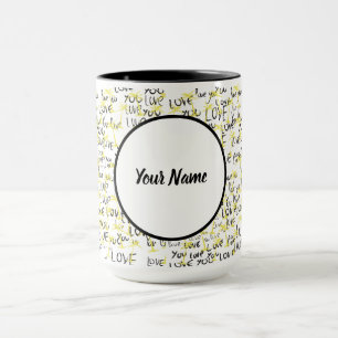 Liebe Sie Text Tasse