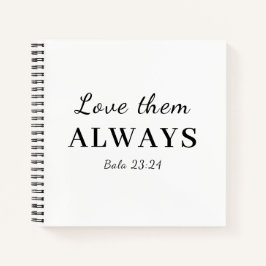 Liebe sie trotzdem christliches Schriftdesign Notizbuch