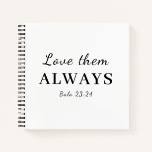 Liebe sie trotzdem christliches Schriftdesign Notizbuch