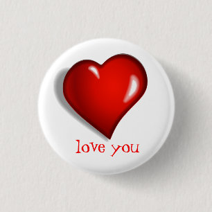 Liebe Sie Valentinschaltfläche Button