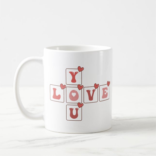 Liebe Sie Valentinstag Kaffeetasse (Links)