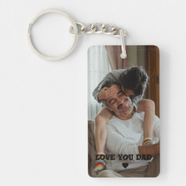 Liebe Sie Vater Foto Vatertag Geschenk Schlüsselanhänger