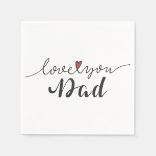 Liebe Sie Vater glücklichen Vatertag Serviette