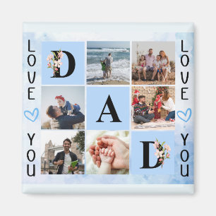 Liebe Sie Vater individuelle FotoCollage - Persona Magnet