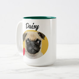 Liebe Sie Vater lustige Hunde Zitat & benutzerdefi Zweifarbige Tasse