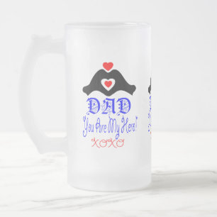 🍺 Liebe Sie Vater, Sie sind mein Held Mattglas Bierglas