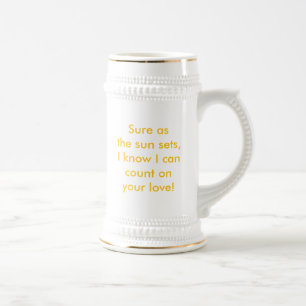 Liebe Sie Vater Stein Bierglas