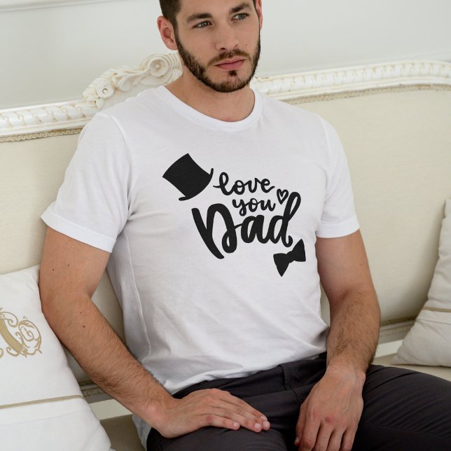 Liebe Sie Vater - Vatertag Overlay T-Shirt (Von Creator hochgeladen)