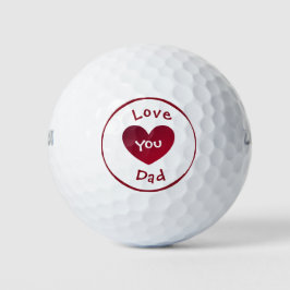 Liebe Sie Vater von Golfbälle von dalDesignNZ