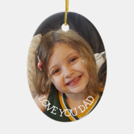 Liebe Sie Vater, Weihnachtsgeschenk für den Vater Keramik Ornament