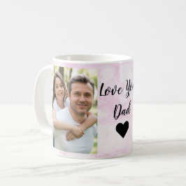 Liebe Sie Vater | Zwei Foto Script und Herz Kaffeetasse
