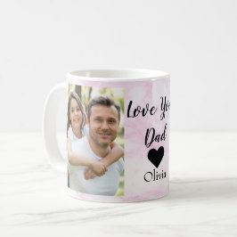 Liebe Sie Vater | Zwei handgeschriebene Fotos Kaffeetasse