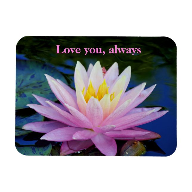 Liebe Sie Wasserlilie Flexible Foto Magnet (Horizontal)