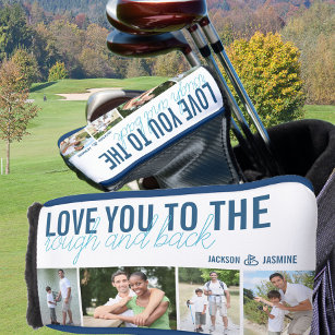 Liebe Sie zu Rough and Back 4 Foto Blue White Golf Headcover