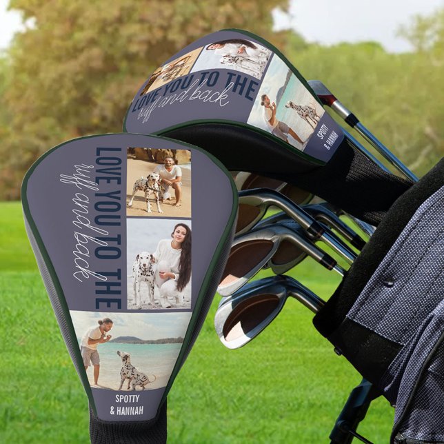 Liebe Sie zu Ruff und Back 3 Foto Slate Blue Golf Headcover (Von Creator hochgeladen)