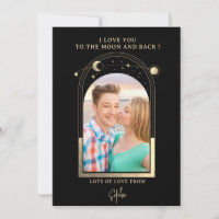 Liebe Sie zum Mond Foto Himmelsschwarz Gold