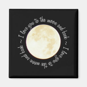 Liebe Sie zum Mond Magnet