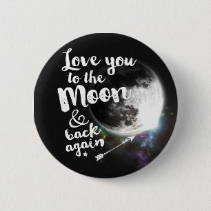 Liebe Sie zum Mond u. zur Rückseite wieder • Button