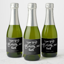 Liebe Sie zum Mond und zurück Hochzeit Mini