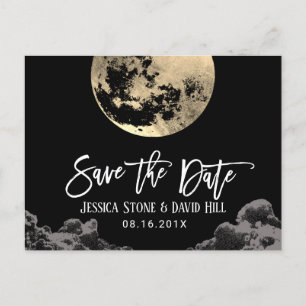 Liebe Sie zum Mond und zurück Hochzeit Speichern S Ankündigungspostkarte