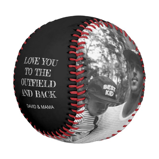 Liebe Sie zum Outfield und Back Vathers Day Gesche Baseball (Schrägansicht)