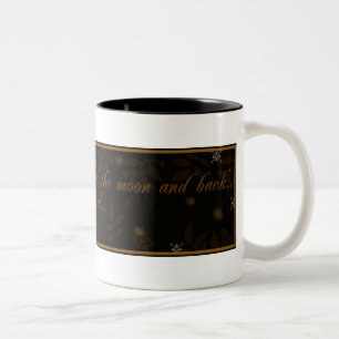Liebe Sie zur Mondkaffee-Tasse Zweifarbige Tasse