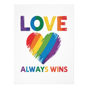 Liebe siegt immer LGBT Fotodruck