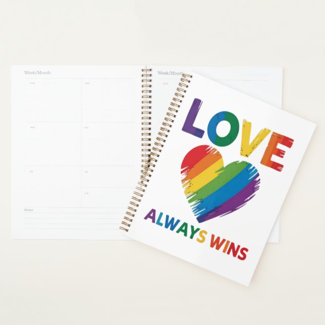 Liebe siegt immer LGBT Planer (Anzeige)