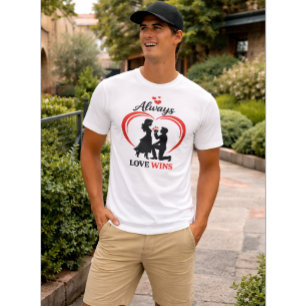 Liebe siegt immer Unisex Bella Canvas T-Shirt