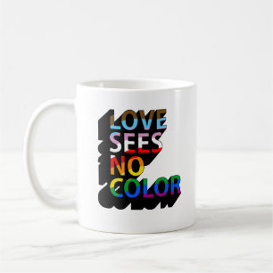 Liebe sieht keine Farbe Kaffeetasse