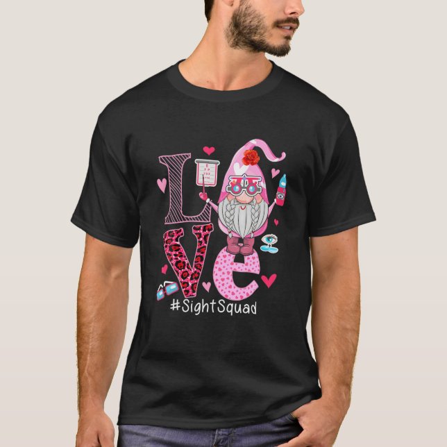LIEBE Sight Squad Niedlich Happy Valentine's Day G T-Shirt (Vorderseite)