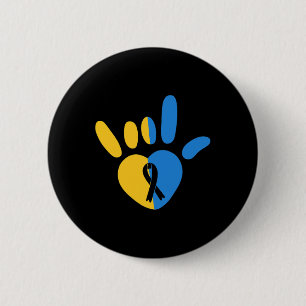 Liebe Signieren Non-verbal Down Syndrome Awareness Button