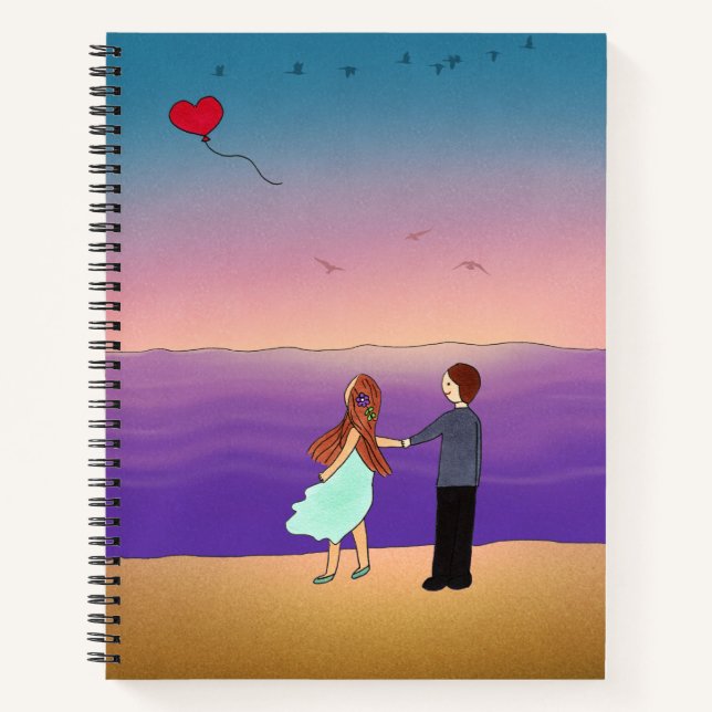 Liebe Signs Spiral Notebook Notizbuch (Vorderseite)