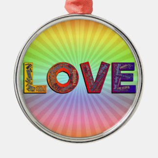 Liebe Silbernes Ornament