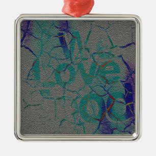 Liebe Silbernes Ornament