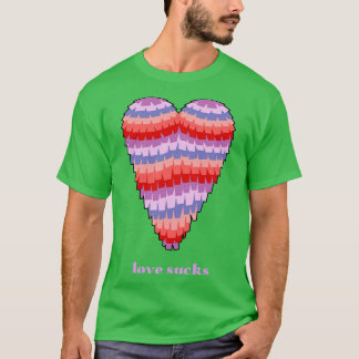 Liebe Sind zum Kotzen Herzinfarkt Pinata Valentins T-Shirt