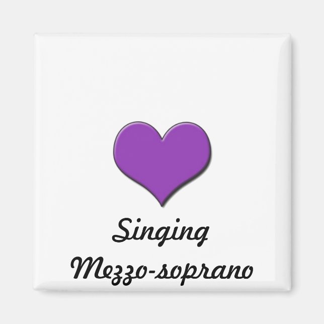 Liebe Singing-Mezzosoprano Magnet (Vorne)