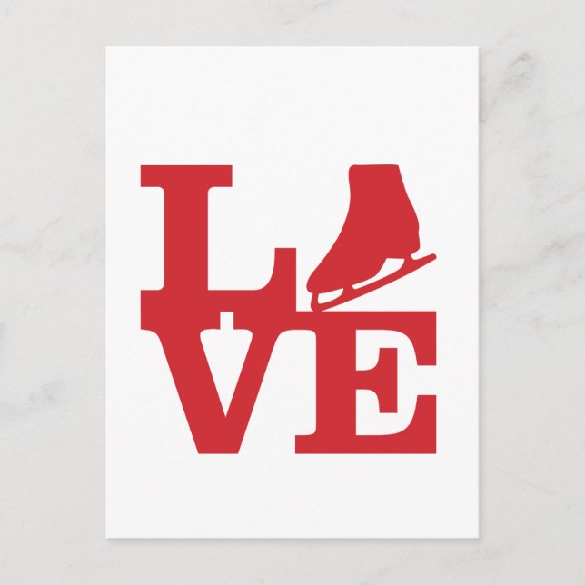 Liebe Skate Postkarte (Vorderseite)