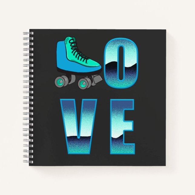 Liebe-Skaten-Double-Side-Journal-Notebook Notizbuch (Vorderseite)