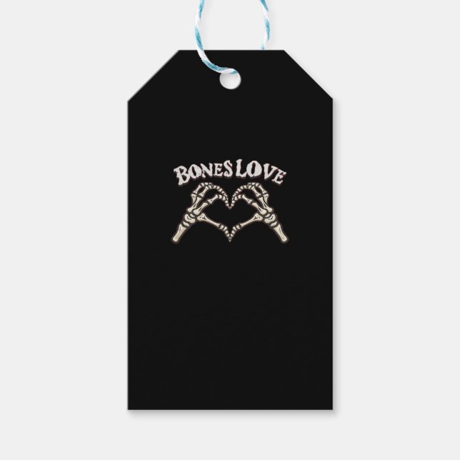 Liebe Skeleton Handklassik Geschenkanhänger (Vorderseite)