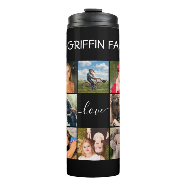 Liebe-Skript für FotoCollage Thermosbecher (Vorderseite)