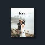 Liebe-Skript Handgeschriebenes Personalisiertes Ho Leinwanddruck<br><div class="desc">Dieses Design gedruckt Liebe Script Handgeschriebene Personalisierte Hochzeitskizze Foto Canvas Print,  die mit Ihrem Text angepasst werden können. Bitte klicken Sie auf den Button "Anpassen" und verwenden Sie unser Design-Tool,  um diese Vorlage zu ändern. Karo im Grafikdesign-Store für andere Produkte,  die diesem Design entsprechen!</div>