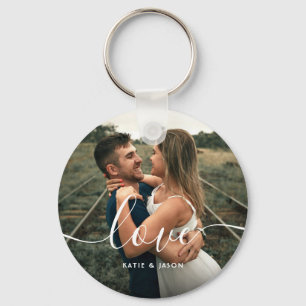 Liebe Skript Hochzeitsschreiben Foto Custom Schlüsselanhänger