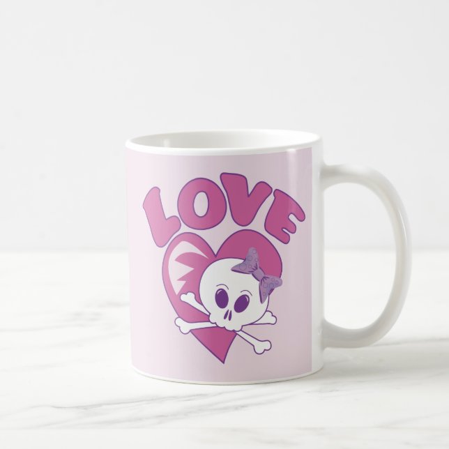 Liebe Skull Kaffeetasse (Rechts)