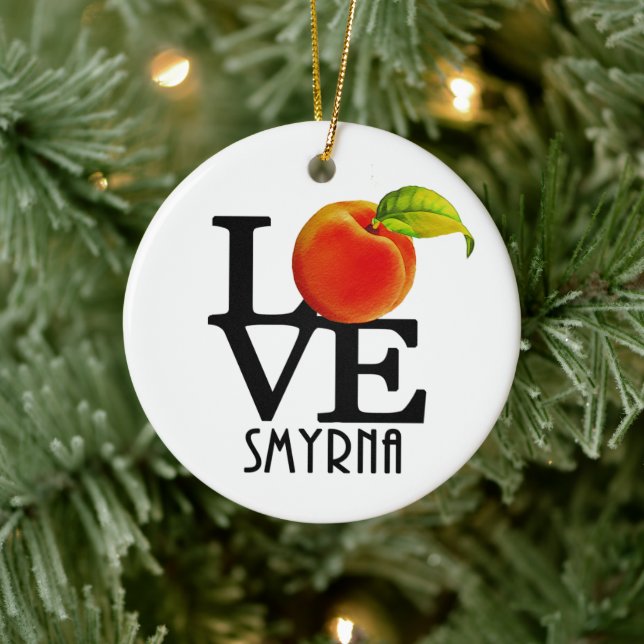 LIEBE Smyrna Georgia Keramik Ornament (Baum)