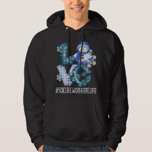 Liebe Snowman Women Wintersaison Chr Hoodie