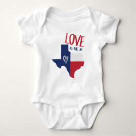 Liebe so groß wie Texas Baby Strampler