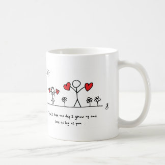 Liebe so groß wie Vater - durch Herzen und alle Kaffeetasse