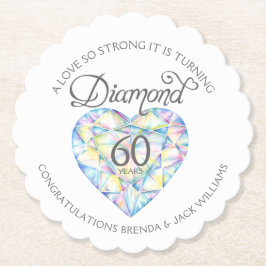 Liebe so starke Diamant Hochzeit Untersetzer